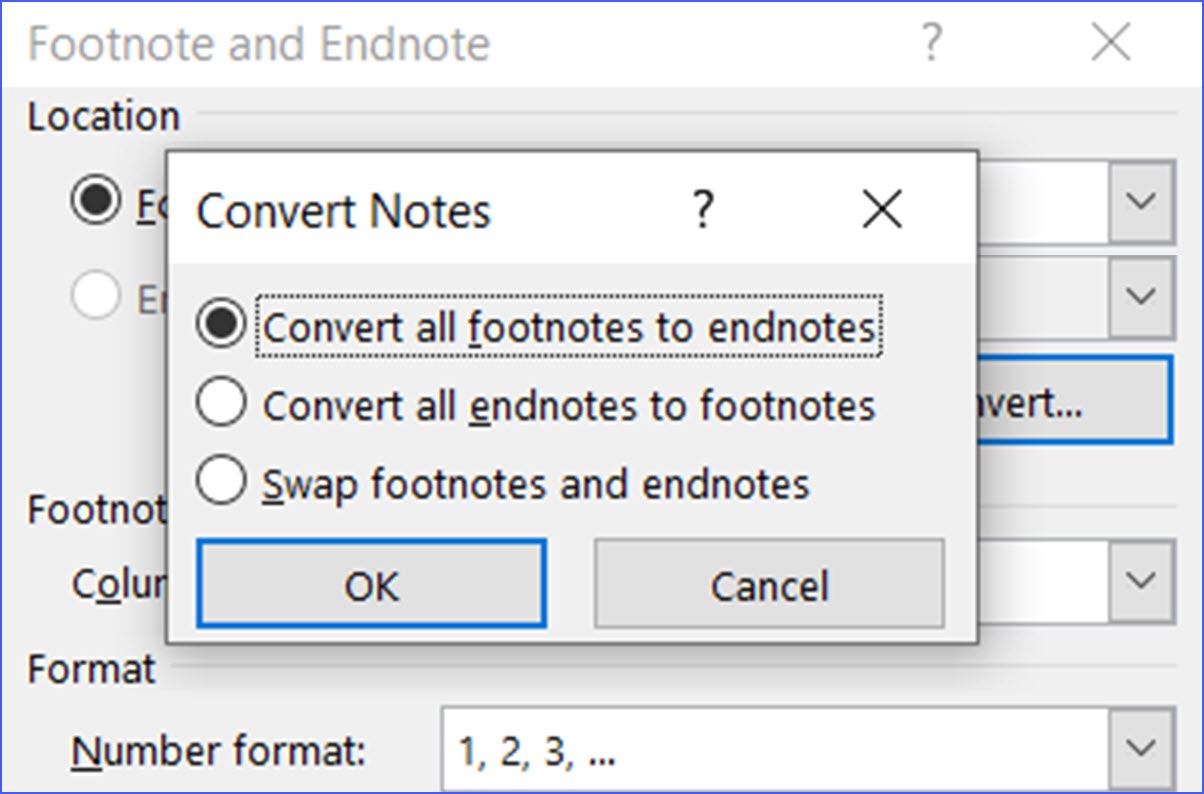 convert endnotes to footnotes in pages for mac